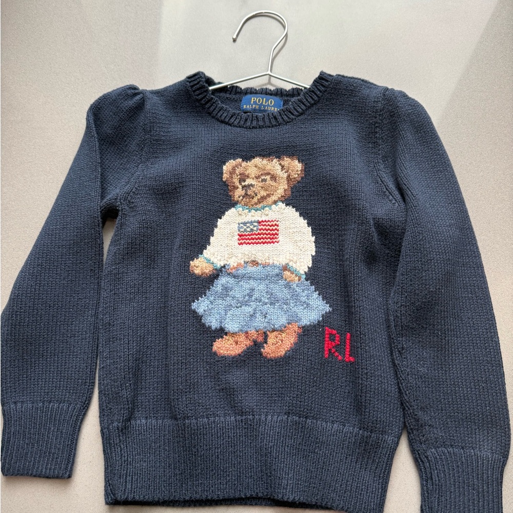 Polo by Ralph Lauren Gray Knit Sweater girls size 5